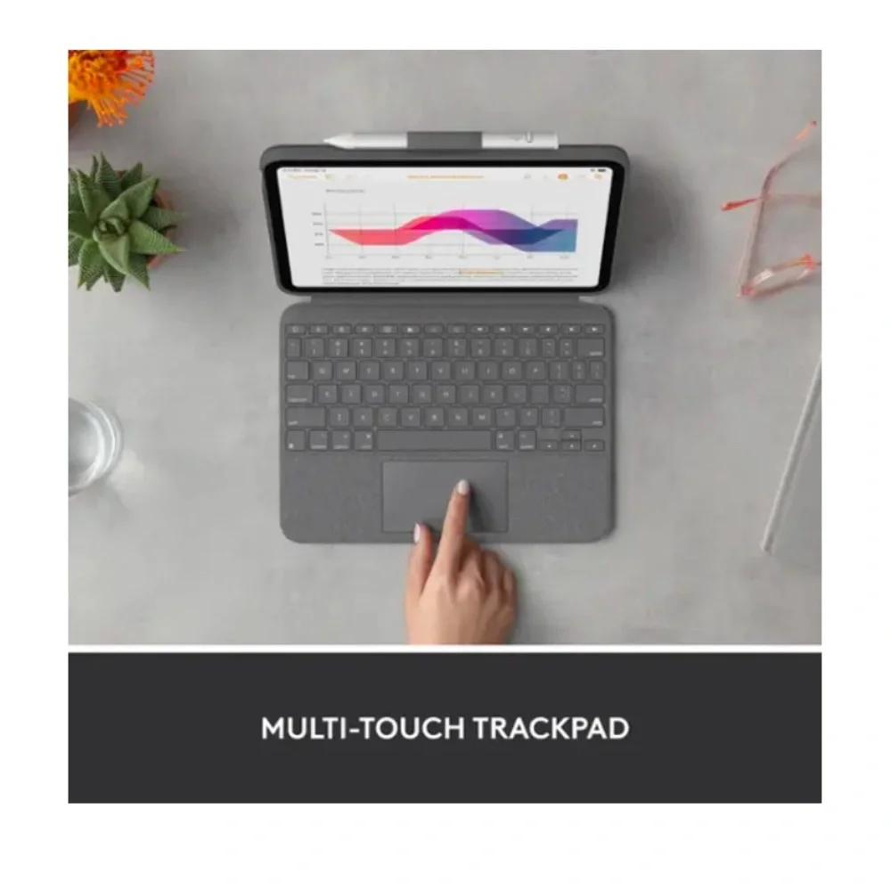 Logitech Gray Tablet Keyboard Case